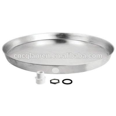 China Water Heater Aluminum Water Heater Large Drain Pan With Plastic Fittings for sale