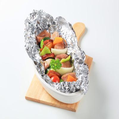 China Soft Food Lanren Factory Price Silver Colored Aluminum Foil Roll For Grilling for sale