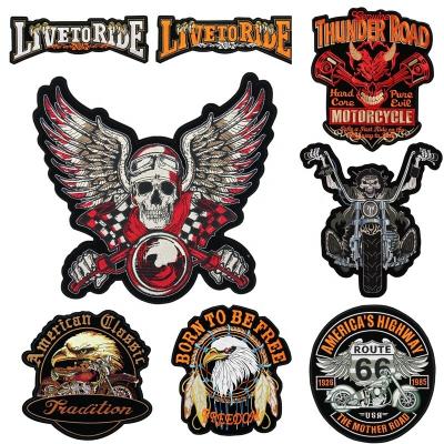 China Other Name Club Motorcycle Embroidery Patch Custom Apparel Labels, Souvenir Embroidery Badge for sale