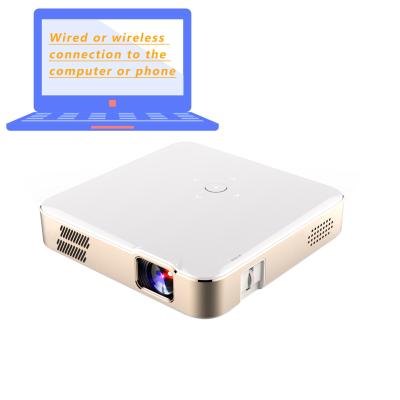 China Pico Powerful Factory 150 Lumens ANSI DLP LED Mini DLP Projector 4k Digital Radio Connect OEM ODM Long Video Standby Projector for sale