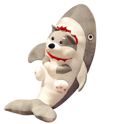 China Cute Plush Stuffed Animals Toys Hot Selling Dogs Shark Dog Cat Plush Toys For Baby for sale