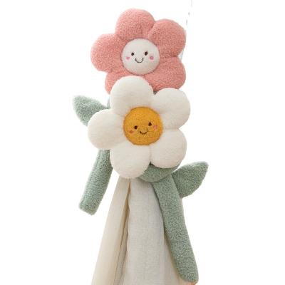 China Cute Plush Flower Stuffed Toys Flower Pillow Plush Curtain Buckle for sale