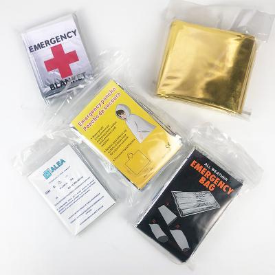 China Emergency Blanket Pink Color First Aid Kit Outdoor Space Blankets Emergency Mylar Thermal Blanket Blanket for sale