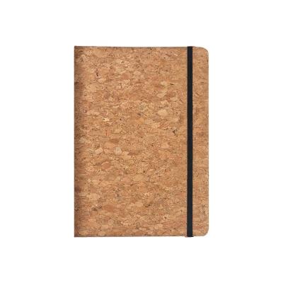 China Woodfree Fashionable Cork Notebook With Elastic Band Eco-friendly Paper Inner Page 100 Sheets Hardcover Book Factory Price for sale