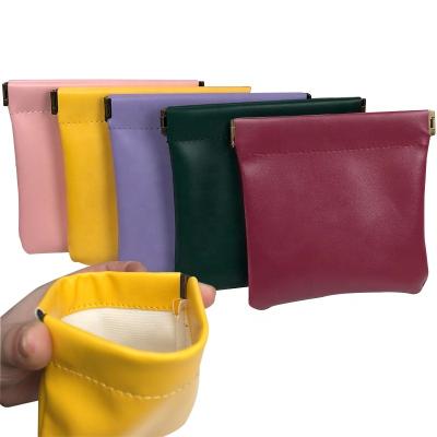 China Fashion PU Coin Pouch Cash Wallet Lipstick Makeup 0rganizer Cosmetic and Jewelry Storage Airpods Bag for sale