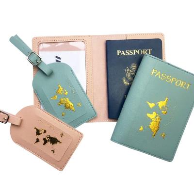 China Waterproof Custom Logo Passport Holder Luggage Tags Travel Wallet Sets Cover Passport Universal for sale