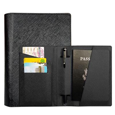 China New and Hot Fashion High Quality Passport Cover for Man and Woman Portable Saffiano PU Passport Holder for sale