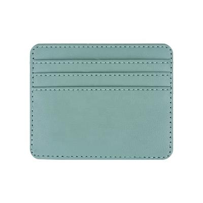 China Customizable Multi-position Ultra-thin Leather Hand Large Capacity PU Card LEATHER Package 10X8CM for sale