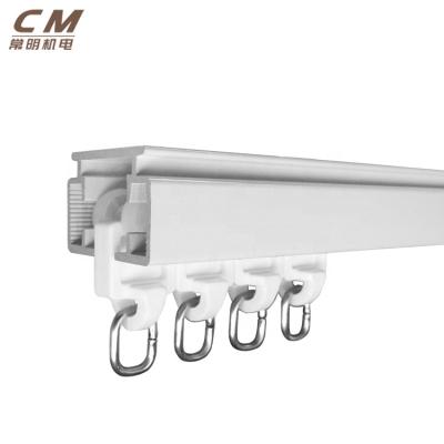 China Modern Factory Cheap Price Motorized Slide Curtain Rails Curtain Rings Track Pulley for sale