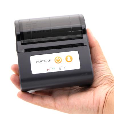 China Mini printer support 80mm portable black and white handheld thermal wifi receipt mobile cloud copy for sale