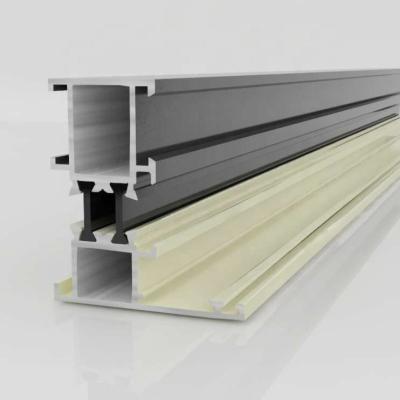 China Heat Resistance Flame Retardant Aluminum Extrusion Thermal Break Aluminum Profile for sale