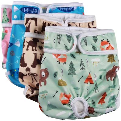 China Viable Female Dogs Cloth Diapers Pet Diaper Customized Design Breathable Female Girl Dog Belly Wrap for sale