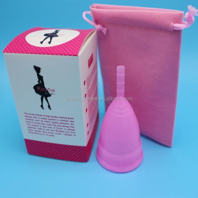 China New Design Eco-friendly Woman Medical Menstrual Cup Silicone Menstrual Cups Free Sample for sale