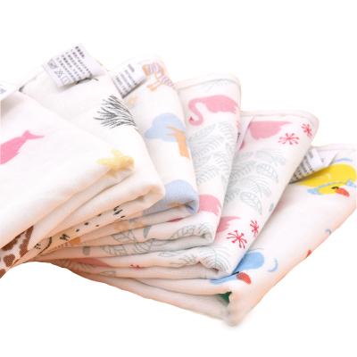 China Sustainable Cotton 25x25cm Bamboo Baby Infant Newborn Face Towel Gauze Towel Handkerchief Small Squire Soft Breathable Reusable Washable for sale