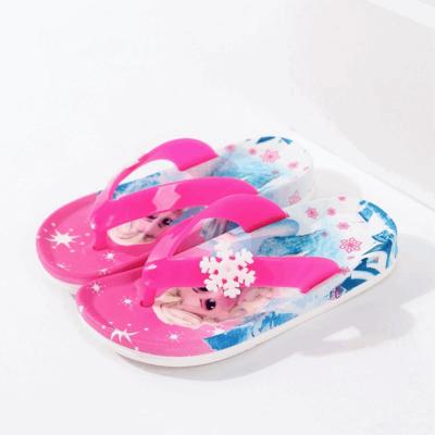 China New Flat Children Flip Flops Sandals Toddler Baby Slippers Cartoon Kids Flip Flops for sale