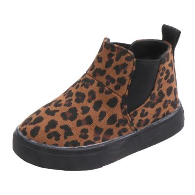 China Wholesales flat children boots girls boys leopard boots kids short boot hot shoes for sale