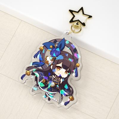 China Custom DIY/Anime/Photo Paran Anime Figure Child Key Chain Kawaii Acrylic Key Chain Custom Printed Colorful Acrylic Charms Key Chain for sale