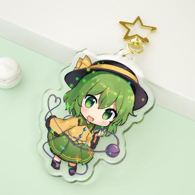 China DIY / Best Selling Anime Paran Cute Clear Acrylic Key Chain Custom / New Photo Printed Acrylic Plastic Key Chains Anime One Piece Charms Key Chain for sale