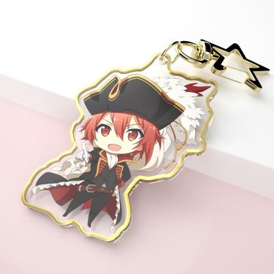 China DIY/Custom Paran Anime/Photo Printed Cute Acrylic Glass Key Chain Kawaii Anime Key Chain Acrylic Plastic Clear Key Chain Laser Clear for sale