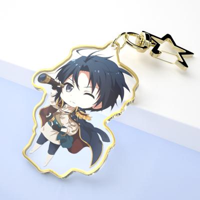 China DIY/Free Custom Paran Diy Anime/Photo Laser Cut Clear Anime Acrylic One Piece Figure Cute Kawaii Key Chain Acrylic Key Chain for sale