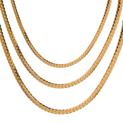 China Wholesale Hot Sale 18k Hip Hop Kolye Luxury Jewelry Gold Plated Necklace From Hiphop Factory Wholesale Price for sale