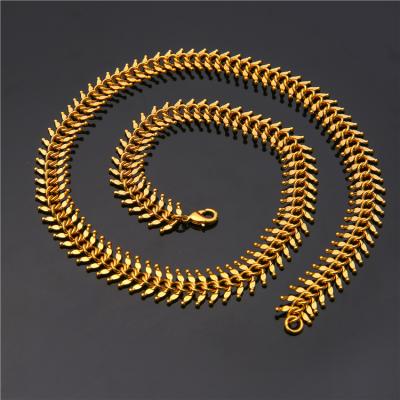 China Fashion 18k Gold Copper Centipede Chain Jewelry Exquisite Cartilage Non-fading Chain Necklace For Women for sale