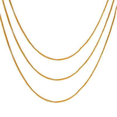 China Hot Selling Hip Hop Factory Price Customized 18K Cuba Hip Hop Gold Plated Mens Snake Non Tarnish Chain Necklace for sale