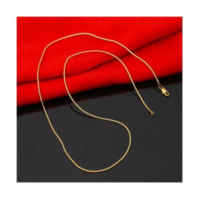 China 2021 Hot Sale Fashion 18k Vacuum Plating Rope Chain Custom Necklace Non-fading Pendant for sale