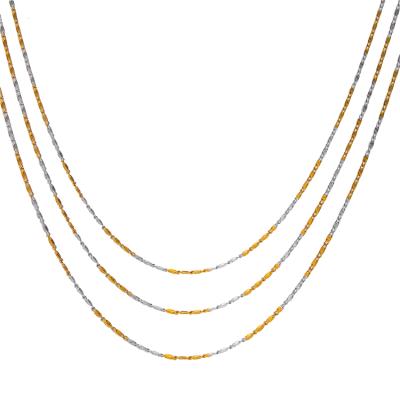 China Hot Selling Minimalist Fashion Jewelry 18k Color Gold Plated Chain Men Non-fading Both Non Tarnish Necklace for sale