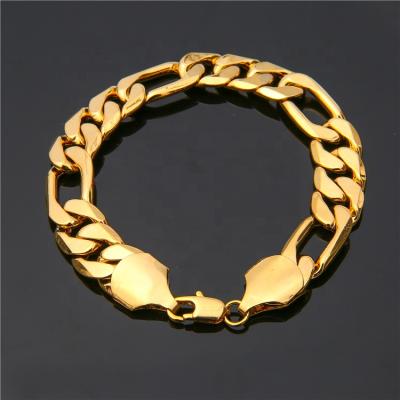 China Factory direct sale fashionable unisex 18k gold plated bangle bracelet jewelry luxury Non-fading bangle for sale