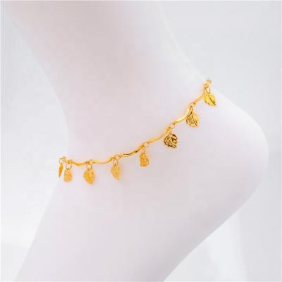 China Wholesale Fashion ShiYi Anklet Tennis Anklet Gold Filled Charm Bracelet Anklets Pot Leaf Foot Jewelry Body Jewelry for sale