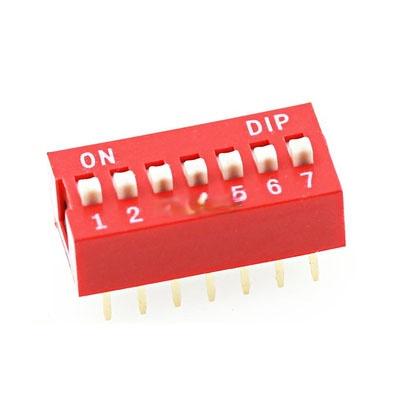 China Apply Ds-07 Module Fzyh Red DIP Switch) 14-Pin (7-digit Coding 2. 54Mm for sale