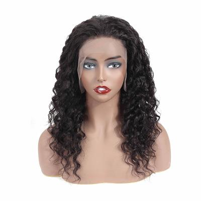 China ALL Textures Shmily Wholesale Brazilian Virgin Hair Deep Wave Lace Front Wig, Remy Hair 13*4 Unprocessed Lace Front Wigs For Black Women for sale