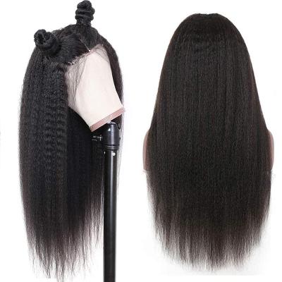 China ALL Textures Virgin Hair Wholesale Cuticle Aligned Human Hair 100% Brazilian Human Hair Full Lace Front Wigs Indian Kinky Straight Lace Wig for sale