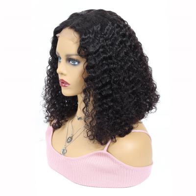 China ALL Brazilian Hair Bob Wig Wholesale Price, 4*4 Lace Front Textures Shmily Curly Curly Virgin Human Hair Bob Wigs For Women for sale