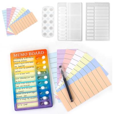 China Viable DIY Manual Notepad Mold For Resinart Epoxy Resin Learning Supplies Tips Mirror Custom Diary Planner Note Silicone Molds for sale