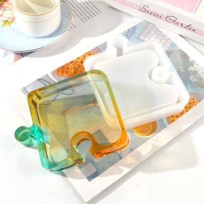 China DM167 DIY Nut Snack Candy Dish Tray Resin Silicone Mold Storage Box Viable Silicon Mold for Office Decoration Home Decoration for sale