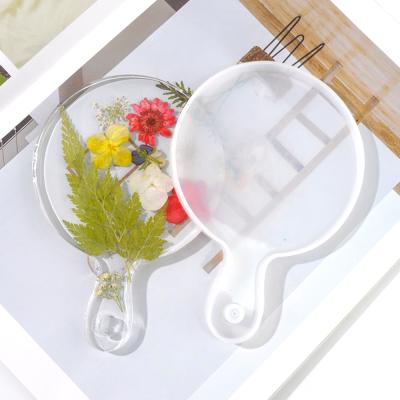 China TC190 2pcs Round Square Coaster Resin Rolling Tray Crystal Mold For Jewelry Epoxy Silicone Crafts Making for sale