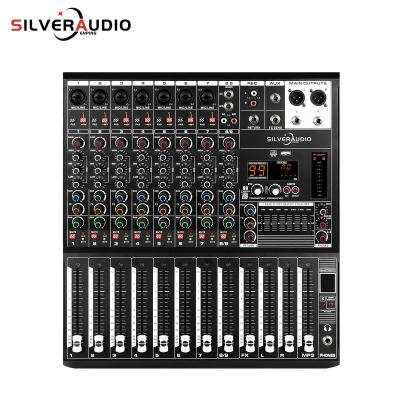 China Disco\Bar\Club\Home GAX-Q8 Recordio high quality audio mixer professional digital stage mixer with 99DSP7 segment equalizer for sale