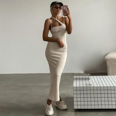 China Wholesale Women Kliou Breathable Skinny Dress K21D02706 Soild Long Dress Casual Dress Summer for sale