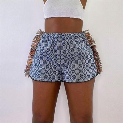 China 2021 Summer Breathable Printing Kliou K21P02258 Hot Pants Skinny Biker Shorts Women Shorts for sale