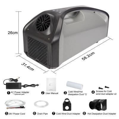 China DC 24V PORTABLE Compressor Air Conditioning DELF Breeze Portable Air Conditioner Cooler Conditioner For Travel Camping Outdoor Working for sale