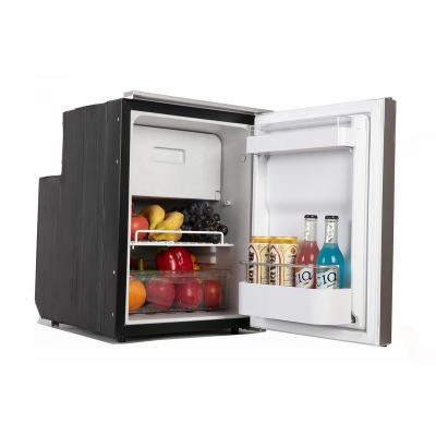 China High Quality Aluminum Fridge Double-zone RV Fridge Freezer Built-in Built-in Control 50Ltr Fridge For Yacht for sale