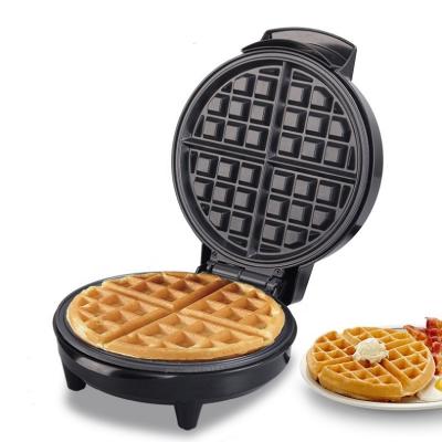 China Thermostat 7inch Adjustable Double Sided Belgian Waffle Maker Round Nonstick Belgian Waffle Maker for sale