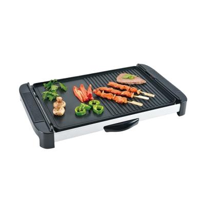 China Easy Cleaning Non Stick Electric Barbecue Grill 45x32cm Indoor Smokeless 1500W Electric Grill for sale