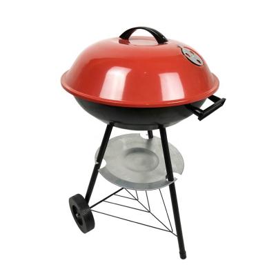 China Easily Assembled 17 Inch Outdoor Charcoal Grill with Lid and Tray for sale