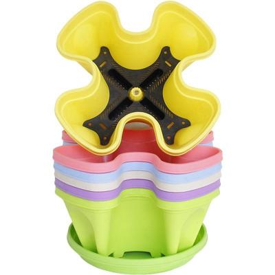 China Corrosion Resistance And Aging Resistance Flower Pots PVC Planter Vertical Garden Cutter For Sale Flower Pot Tower for sale