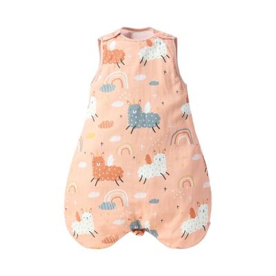 China Printed Organic Pure Baby Skin-friendly Cotton Sleeping Bag Unisex Infant Breathable for sale