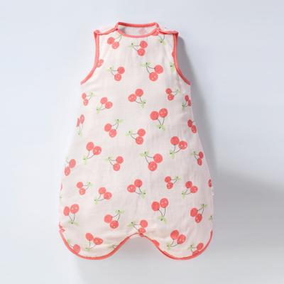 China Super Soft Breathable Bamboo Fiber Baby Sleep Bag Breathable Sleeveless Portable Baby Sleeping Bags for sale