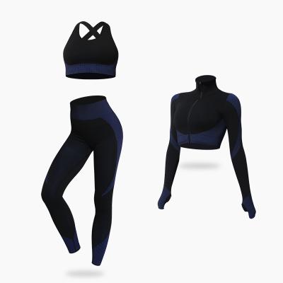 China Sweat Suits Women Yoga Suit Antibacterial Fitness Gym Sportswear for sale